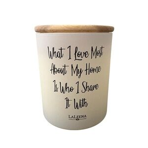 Lavender Single Wick Soy Candle “What I Love Most” Saying – Home Decor or Gift